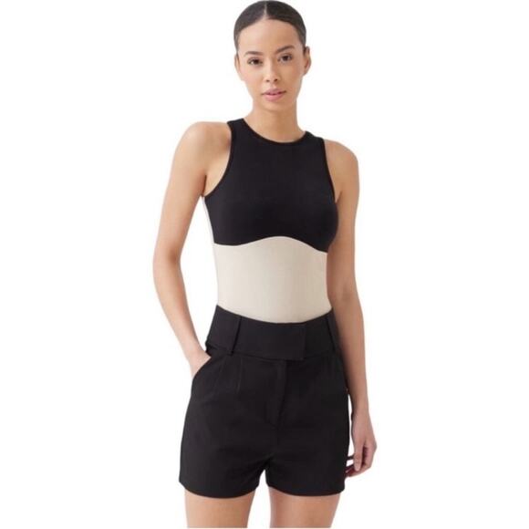 4th & Reckless Black High Waist Tailored Dress Shorts Size L NWT - Picture 3 of 8